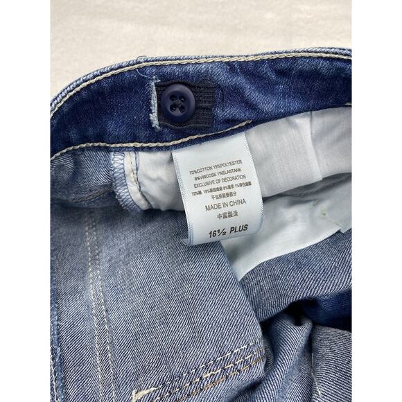 Levi's Denim Shorty Shorts Juniors Size 16 1/2 Pockets Adjustable NWT - Picture 7 of 7